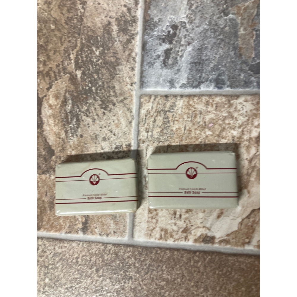 Two Luxury French Milled Bath Soap Bars‎ Lightly Fragranced Guest Soap